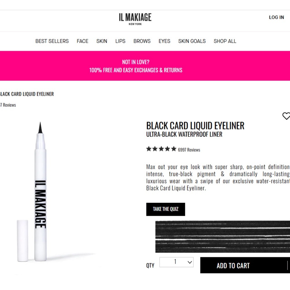 2- IL MAKIAGE Black Card Liquid Eyeliner - Ultra-Black